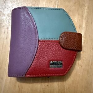 Imperial Horse Multicolored Leather Wallet